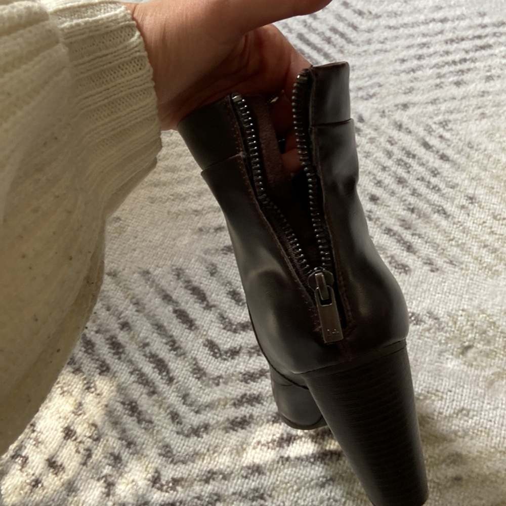 High Heel Brown Booties - Picture 6 of 7